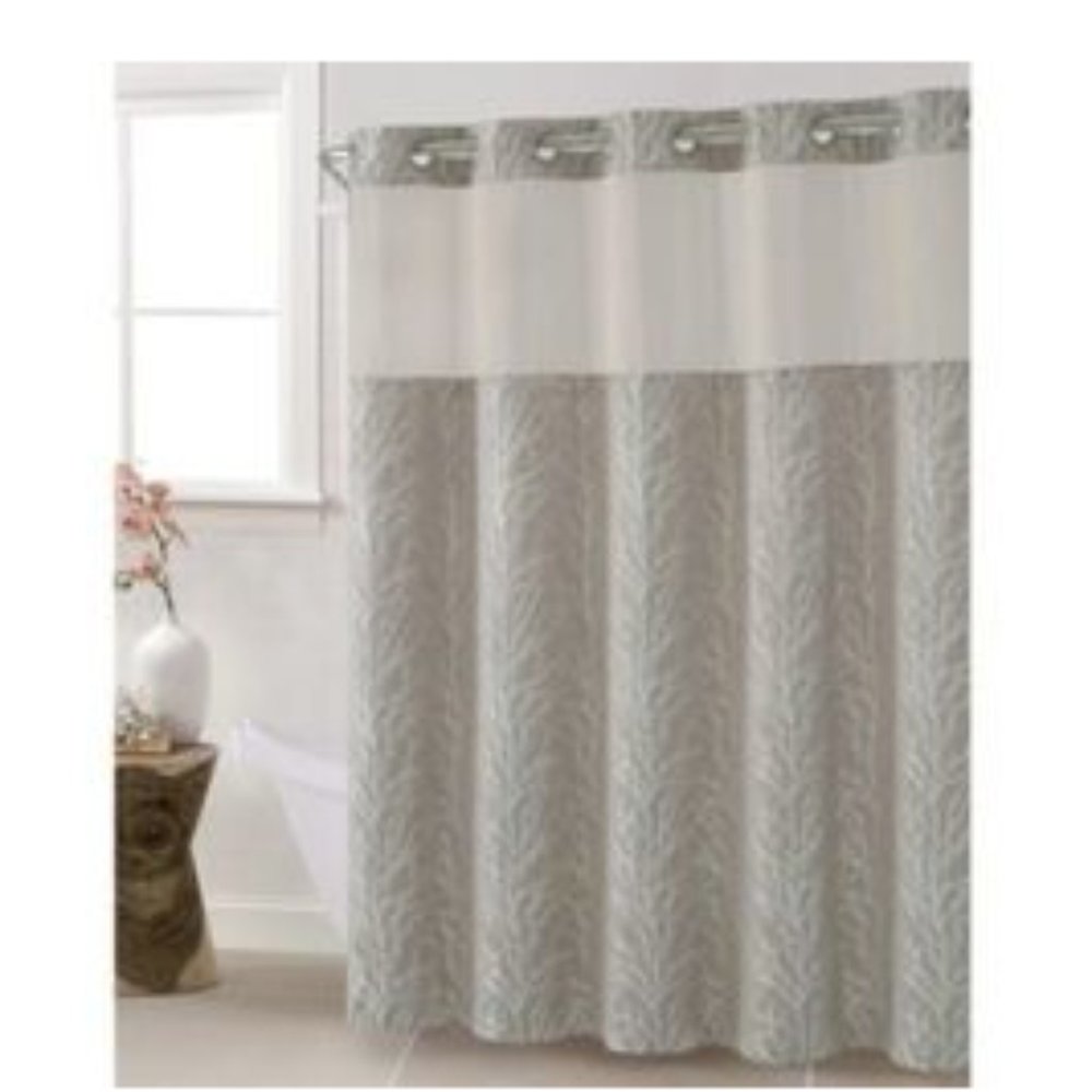 Hookless Jacquard  71"x86" Shower Curtain